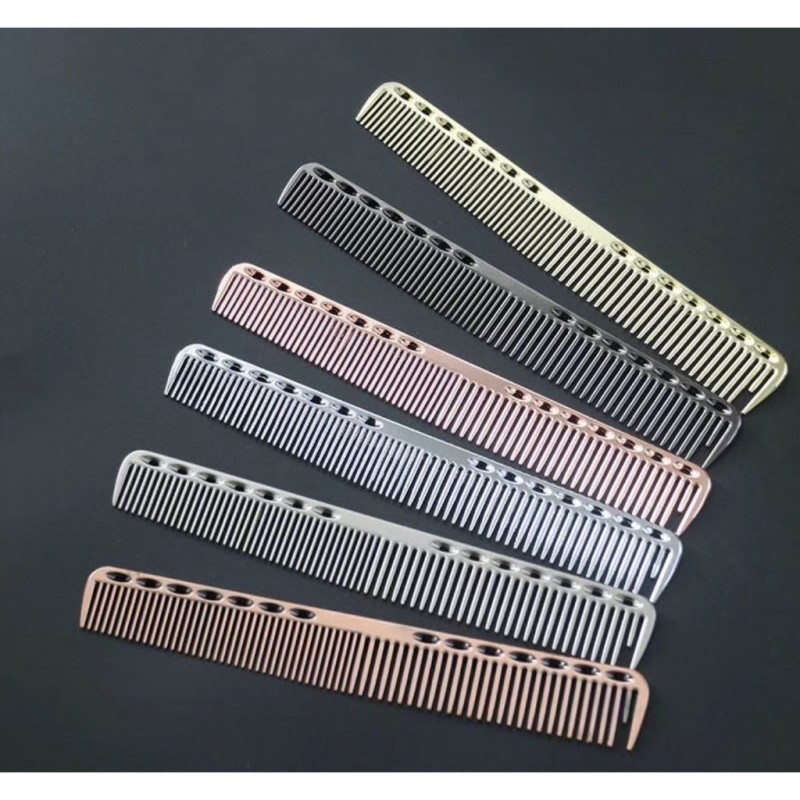 Aluminum Barber's Antistatic Barbers Comb