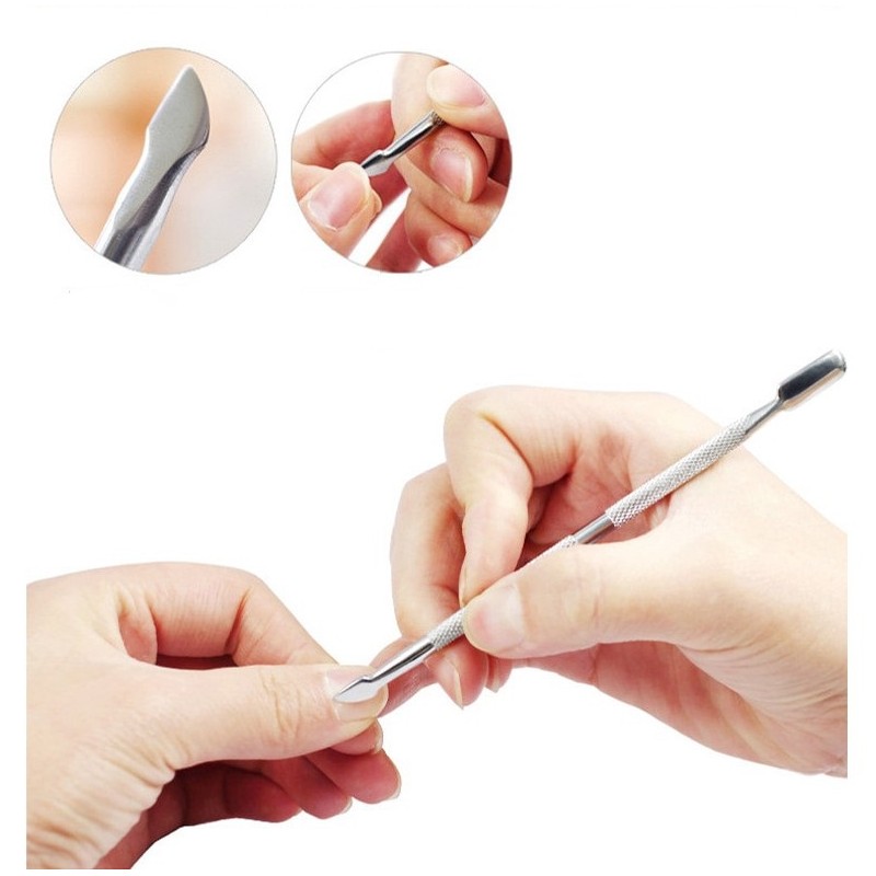 Nail File Cuticle Pusher Stainless Steel Nail Tools