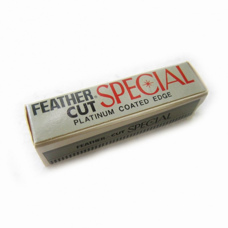 Original Japan Feather Cut Special Platinum Coated Edge Razor Blades (10 Blades)